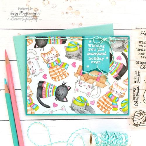 Simon Says Stamp! Simon Says Clear Stamps CHRISTMAS KITTIES sss302229c