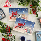 Simon Says Stamp! Simon Says Clear Stamps CHRISTMAS KITTIES sss302229c