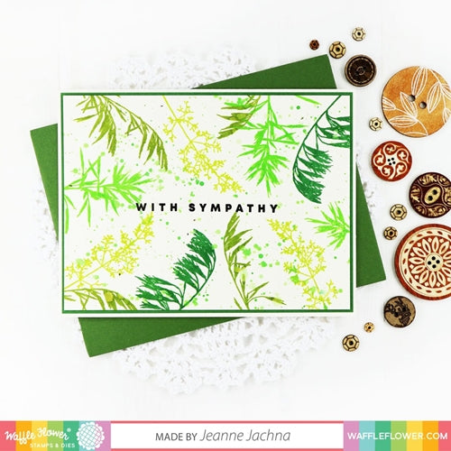 Simon Says Stamp! Waffle Flower HERB SILHOUETTES Clear Stamps 420423*