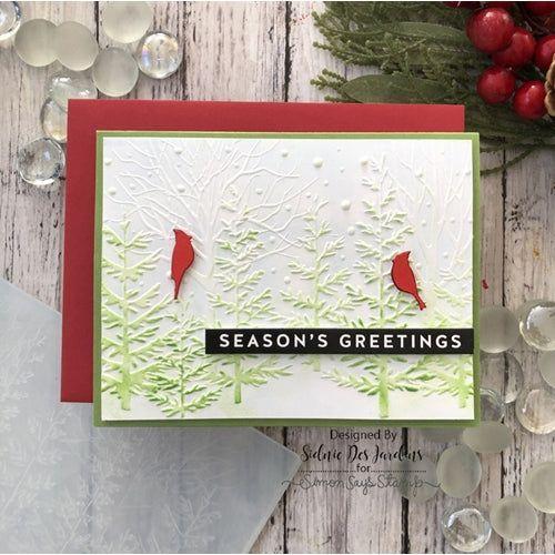 Simon Says Stamp! Simon Says Stamp Embossing Folder FOREST BORDER sf209