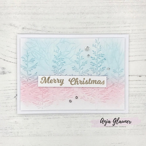 Simon Says Stamp! Simon Says Stamp Embossing Folder FOREST BORDER sf209