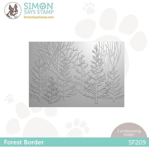 Simon Says Stamp! Simon Says Stamp Embossing Folder FOREST BORDER sf209