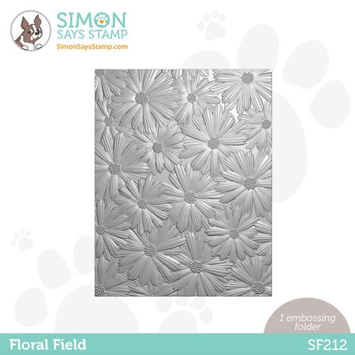 Simon Says Stamp! Simon Says Stamp Embossing Folder FLORAL FIELD sf212