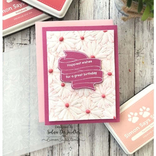 Simon Says Stamp! Simon Says Stamp Embossing Folder FLORAL FIELD sf212