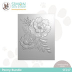 Simon Says Stamp! Simon Says Stamp Embossing Folder PEONY BUNDLE sf217