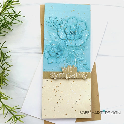 Simon Says Stamp! Simon Says Stamp Embossing Folder PEONY BUNDLE sf217