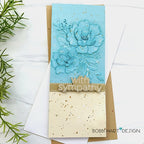 Simon Says Stamp! Simon Says Stamp Embossing Folder PEONY BUNDLE sf217