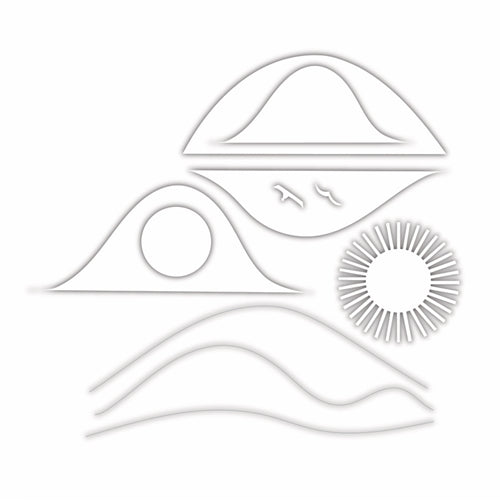 Simon Says Stamp! Simon Says Stamp LAYERED HILLS Wafer Dies sssd112240