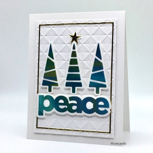 Simon Says Stamp! CZ Design CHUNKY TREES AND HOLLY Wafer Dies czd113