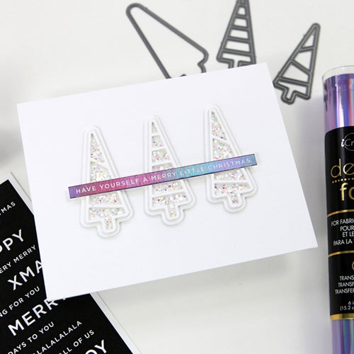 Simon Says Stamp! CZ Design CHUNKY TREES AND HOLLY Wafer Dies czd113