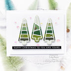 Simon Says Stamp! CZ Design CHUNKY TREES AND HOLLY Wafer Dies czd113