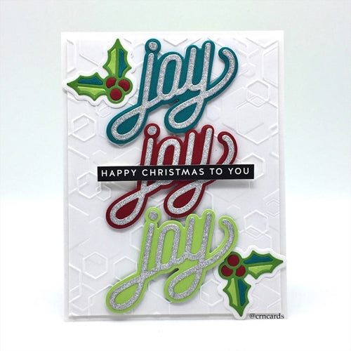 Simon Says Stamp! CZ Design CHUNKY TREES AND HOLLY Wafer Dies czd113