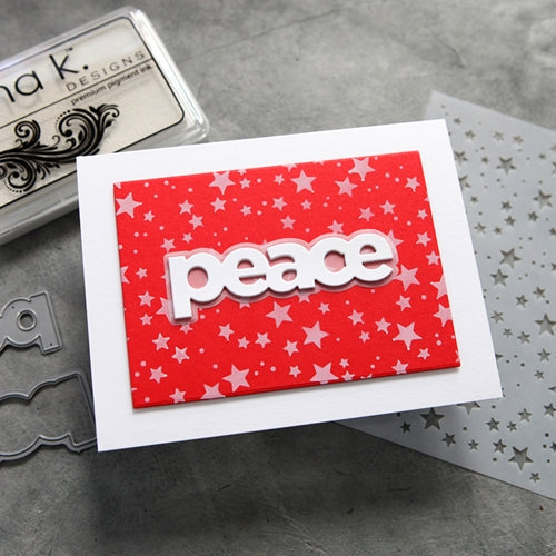 Simon Says Stamp! CZ Design PEACE Wafer Dies czd110