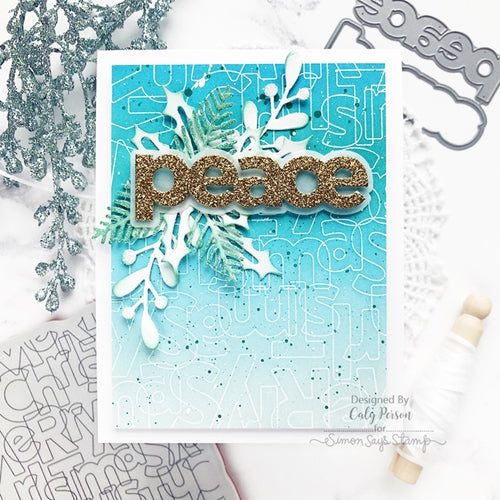 Simon Says Stamp! CZ Design PEACE Wafer Dies czd110