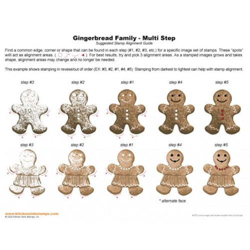 Simon Says Stamp! Kitchen Sink Stamps GINGERBREAD FAMILY kss067