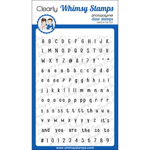 Simon Says Stamp! Whimsy Stamps ALPHABET MINI Clear Stamps CWSD350