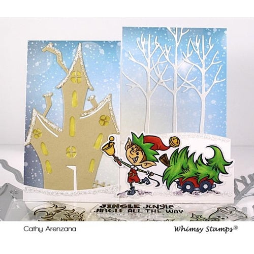 Simon Says Stamp! Whimsy Stamps JINGLE ALL THE WAY Clear Stamps KHB107a*