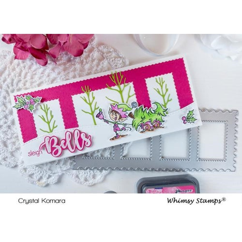 Simon Says Stamp! Whimsy Stamps JINGLE ALL THE WAY Clear Stamps KHB107a*