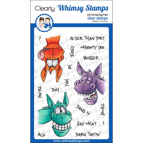 Simon Says Stamp! Whimsy Stamps WONKY DONKEY Clear Stamps DP1053