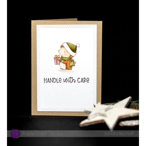 Simon Says Stamp! Purple Onion Designs HOLIDAY MESSAGES SENTIMENT Cling Stamp Set pod9011