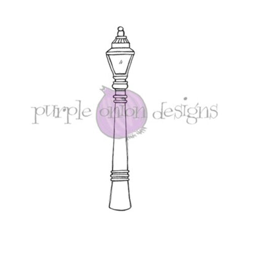 Simon Says Stamp! Purple Onion Designs STREET LIGHT Cling Stamp pod1206