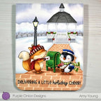 Simon Says Stamp! Purple Onion Designs STREET LIGHT Cling Stamp pod1206