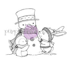 Simon Says Stamp! Purple Onion Designs SWEET SNOW FRIENDS Cling Stamp pod1202