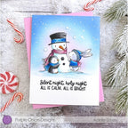 Simon Says Stamp! Purple Onion Designs SWEET SNOW FRIENDS Cling Stamp pod1202