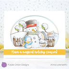 Simon Says Stamp! Purple Onion Designs SWEET SNOW FRIENDS Cling Stamp pod1202