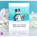 Simon Says Stamp! Purple Onion Designs SWEET SNOW FRIENDS Cling Stamp pod1202