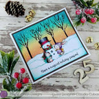 Simon Says Stamp! Purple Onion Designs SWEET SNOW FRIENDS Cling Stamp pod1202