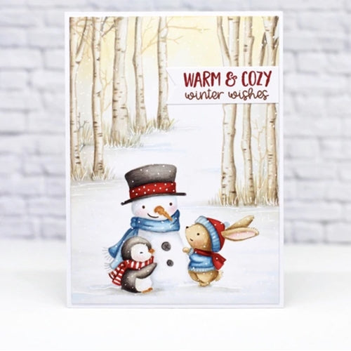 Simon Says Stamp! Purple Onion Designs SWEET SNOW FRIENDS Cling Stamp pod1202