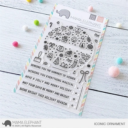 Simon Says Stamp! Mama Elephant Clear Stamps ICONIC ORNAMENT