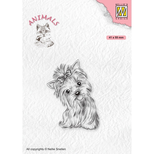 Simon Says Stamp! Nellie's Choice YORKSHIRE TERRIER Clear Stamp ani020