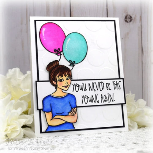 Simon Says Stamp! Sweet 'N Sassy HUMOROUS BIRTHDAY INNIES Clear Stamp Set sns-20-067