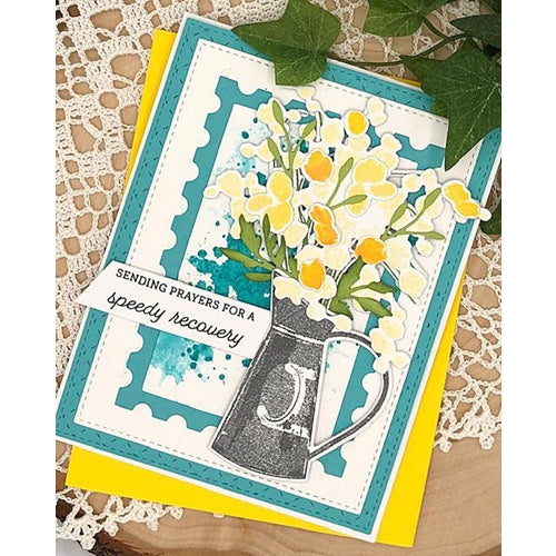 Simon Says Stamp! Papertrey Ink JUST SENTIMENTS GET WELL Clear Stamps 1224