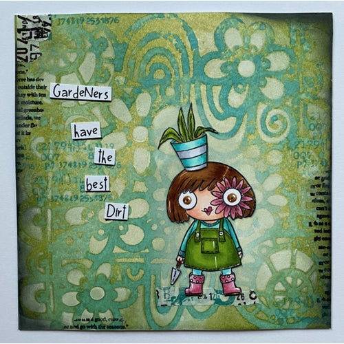 Simon Says Stamp! AALL & Create SATURDAY MORNING 6x6 Stencil aal10118
