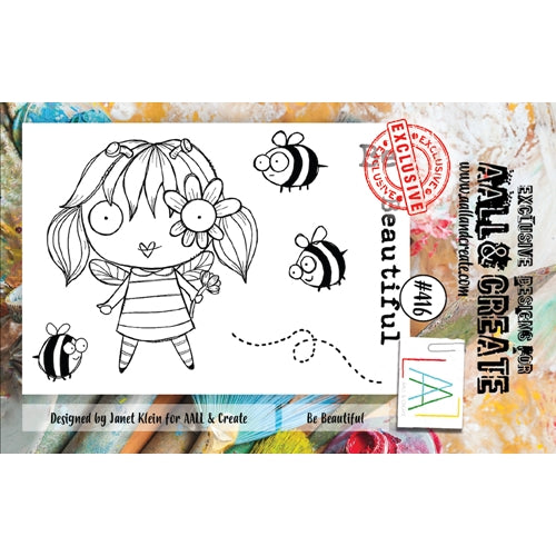 Simon Says Stamp! AALL & Create BE BEAUTIFUL A7 Clear Stamps aal00416