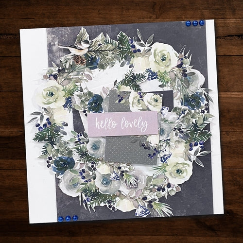 Simon Says Stamp! Paper Rose WINTER ROSE 6x6 Paper Pack 20706