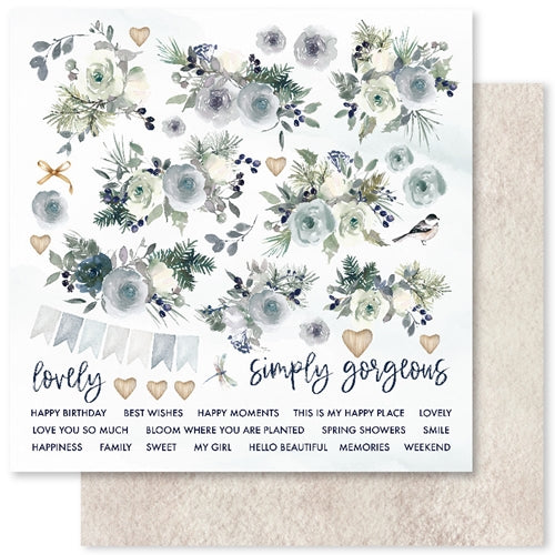 Simon Says Stamp! Paper Rose WINTER ROSE 6x6 Paper Pack 20706