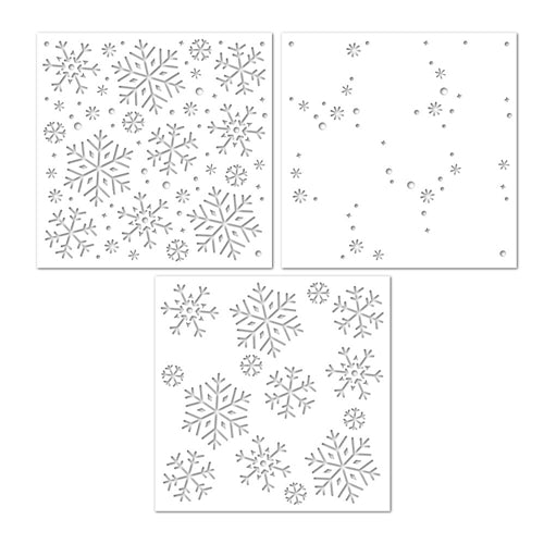 Simon Says Stamp! Simon Says Stamp Stencils LAYERING SNOWFLAKES ssst121518