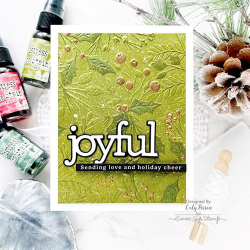 Simon Says Stamp! Simon Says Stamp Embossing Folder HOLIDAY GREENERY sf210 | color-code:ALT00