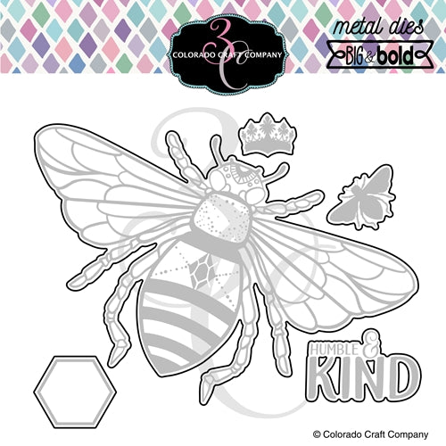 Simon Says Stamp! Colorado Craft Company BIG AND BOLD HONEY BEE Dies BB352 D