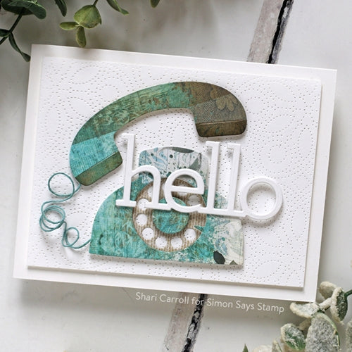 Simon Says Stamp! CZ Design HELLO Wafer Dies czd116
