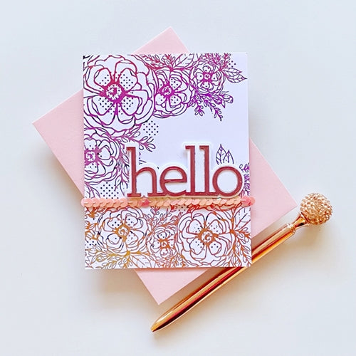 Simon Says Stamp! CZ Design HELLO Wafer Dies czd116