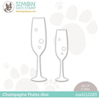Simon Says Stamp! Simon Says Stamp CHAMPAGNE FLUTES Wafer Dies sssd112283