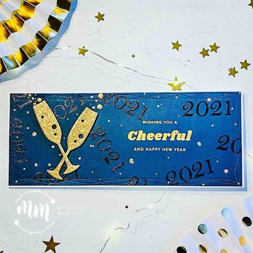 Simon Says Stamp! Simon Says Stamp CHAMPAGNE FLUTES Wafer Dies sssd112283