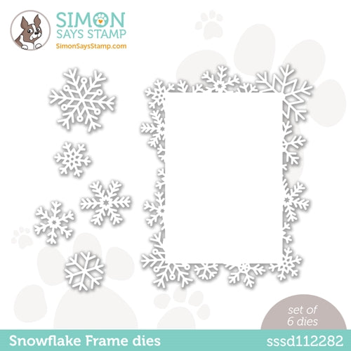Simon Says Stamp! Simon Says Stamp SNOWFLAKE FRAME Wafer Die sssd112282