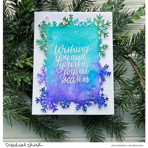 Simon Says Stamp! Simon Says Stamp SNOWFLAKE FRAME Wafer Die sssd112282