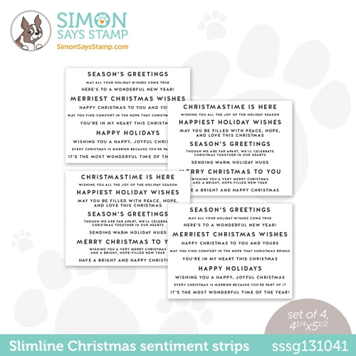 Simon Says Stamp! Simon Says Stamp SENTIMENT STRIPS SLIMLINE CHRISTMAS sssg131041